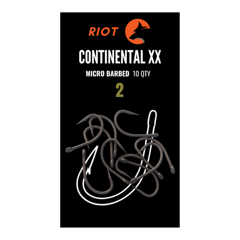 Riot Continental XX Micro Barbed Size 2 10uds