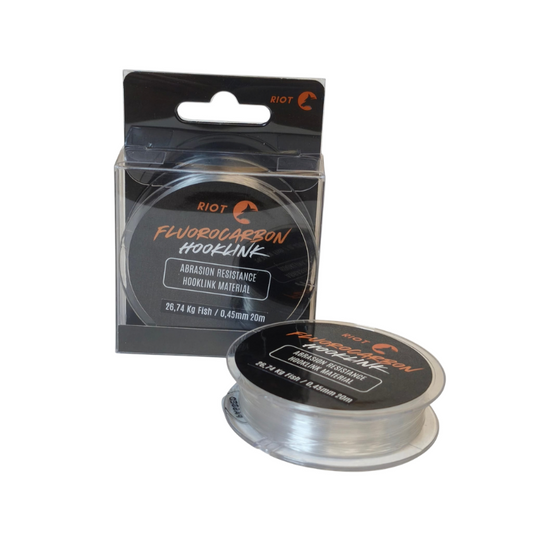 Fluorocarbono Riot Hooklink 0,35mm 14,80 fish kg 20m