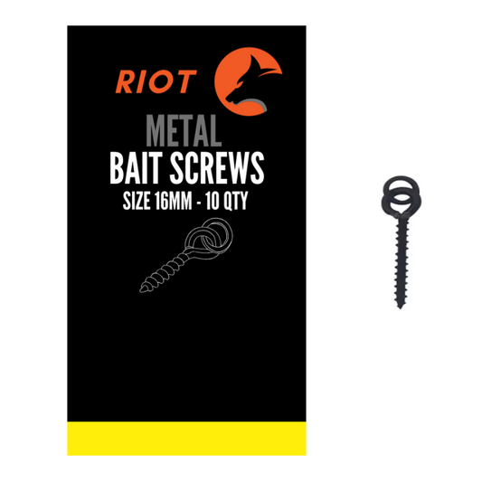 Riot Metal Bait Screws 16mm 10uds
