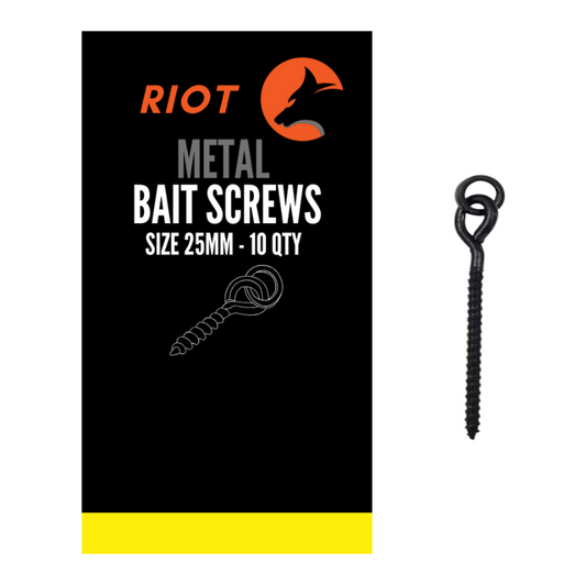 Riot Metal Bait Screws 25mm 10uds