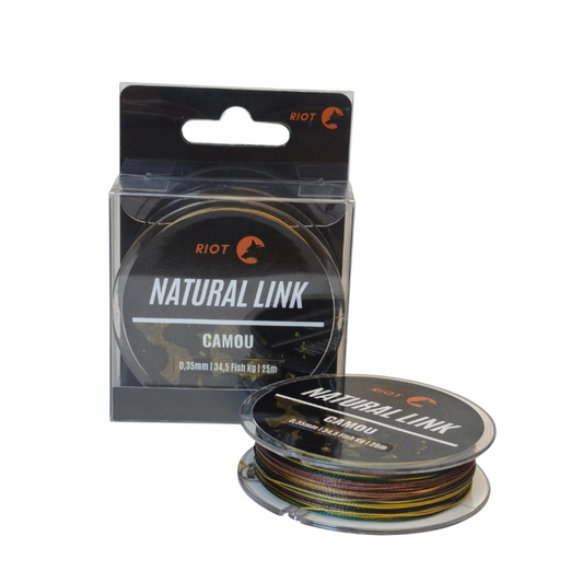 Trenzado Riot Natural Link Camou 0,30mm 28,70 fish kg 25m