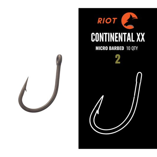 Riot Continental XX Micro Barbed Size 2 10uds